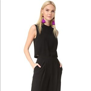 Diane von Furstenburg Black Talia Jumpsuit